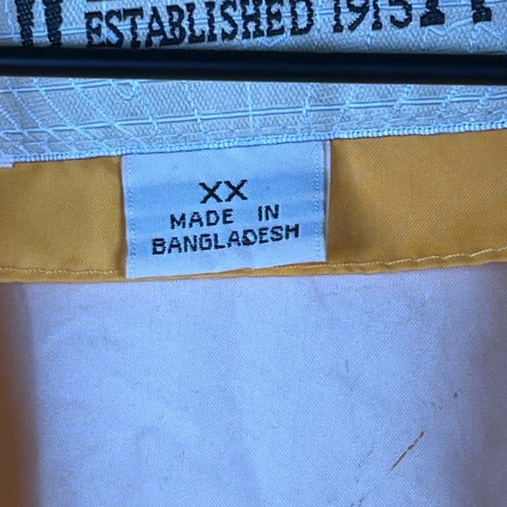 Vintage Original‎ Windbreaker Men's Yellow Lightweight Zip Jacket Size XX